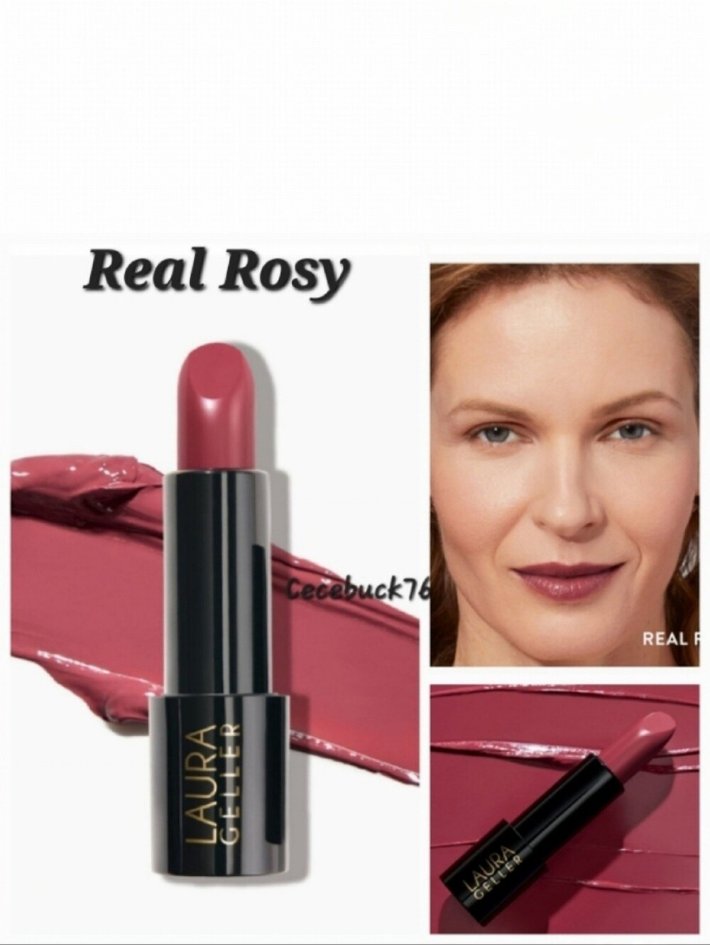 🌺LAURA GELLER Real Rosy Modern Classic Lipstick Long Wear